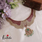 Beautiful Victorian Style Polki Design Ruby & Emerald Necklace NC2502