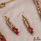Classic Coral With Rice Pearl Mala Set NC2952