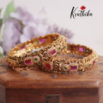 Beautiful AD Lakshmi Victorian Bangles B227