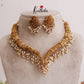 Traditional Antique Hasli Necklace,Adorned with Clusters of Tiny Pearls NC2020