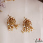 Beautiful Lakshmi Peacock Motifs CZ Polki Pendant Chain Set NC3106 (Available 2 Colors)