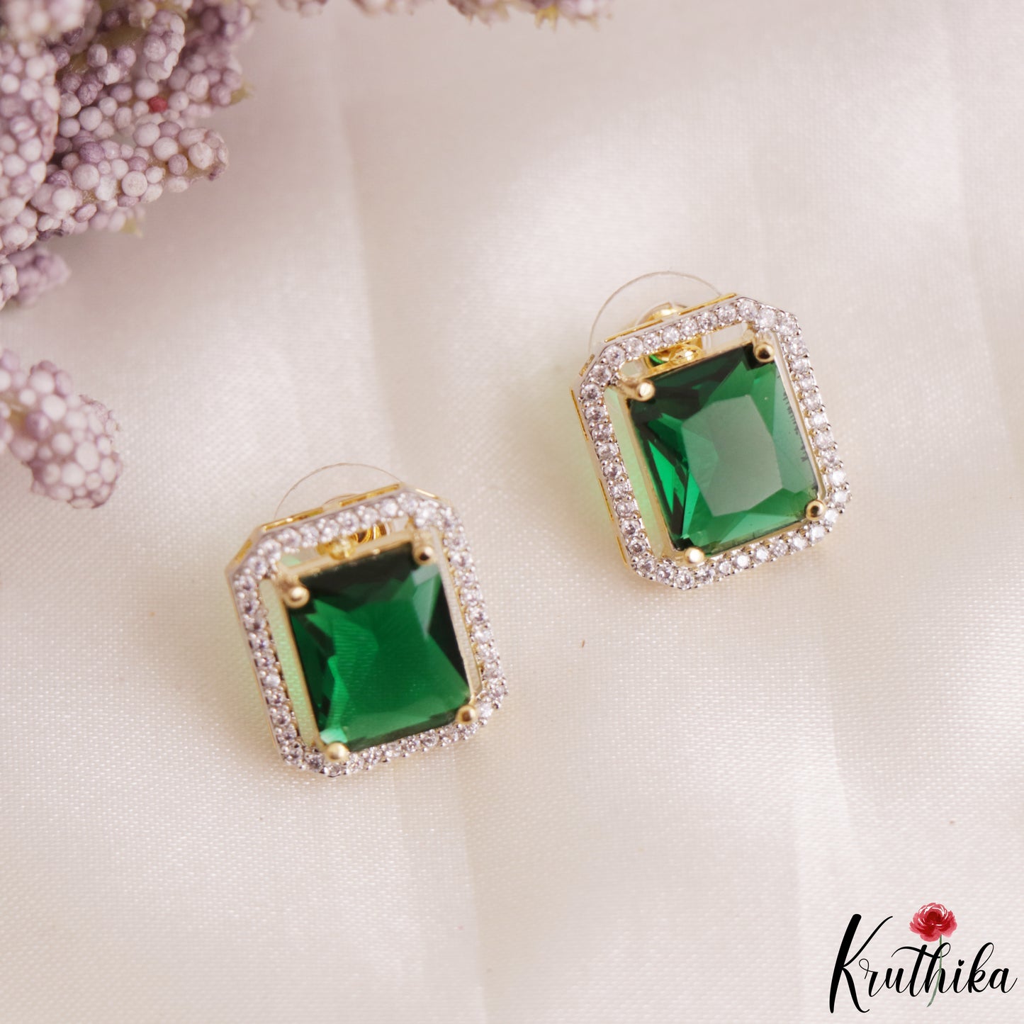 Sparkling Square Motifs CZ Victorian Hasli Choker NC3155 (Available In 3 Colors)