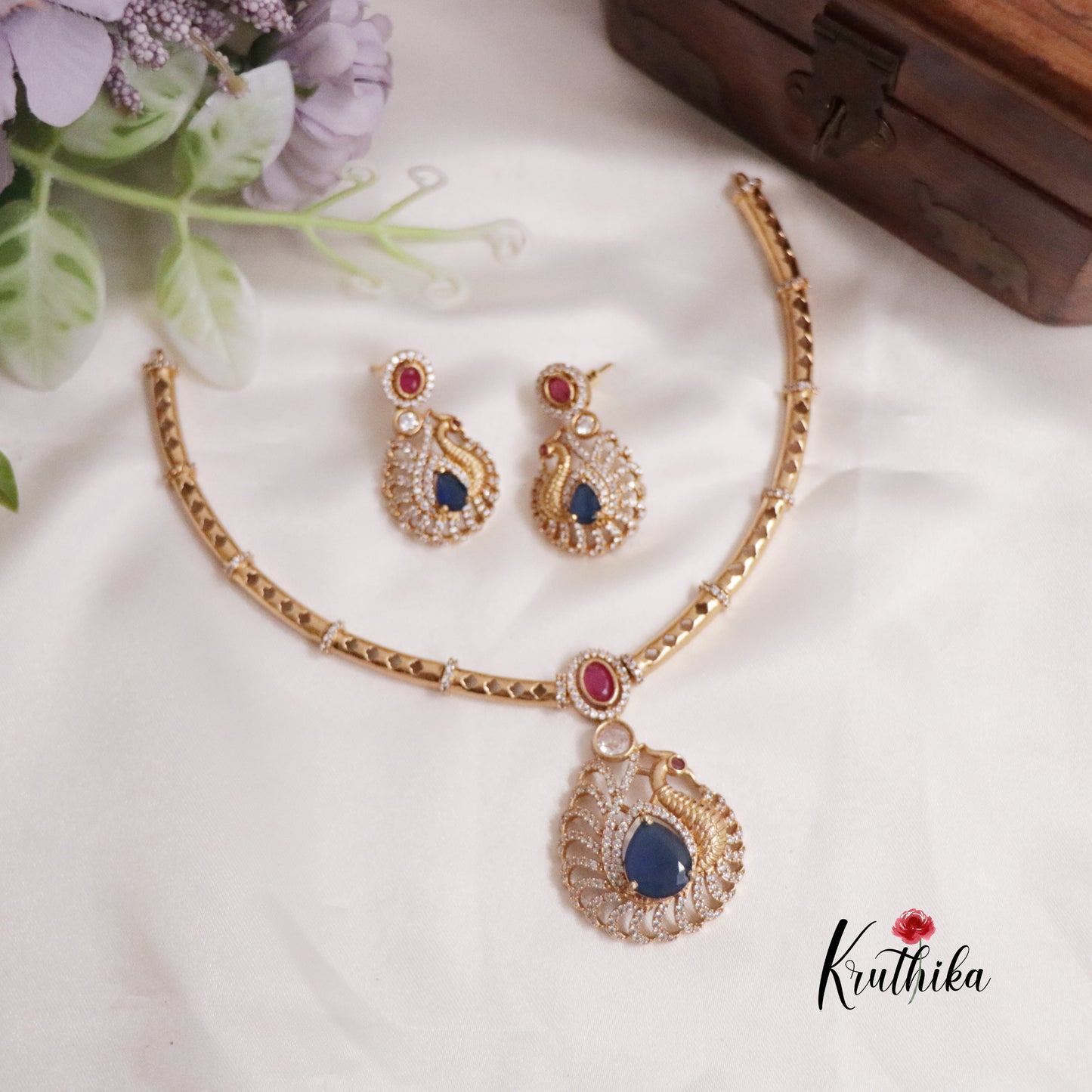 Simple AD/Victorian Pendant Hasli Necklace NC2243 (Available in 3 Colors)
