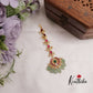 Gorgeous Jadau Lotus Maang Tikka with Pastel Green Beads MT291