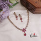 Simple CZ Floral Pendant Neckalce NC2332 (Available in 2 colours)