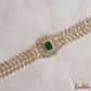 Simple CZ / AD Hip Chain V407 (Green)