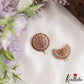 Simple Kemp Sun Moon Hair Accessories J443