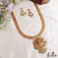 Gorgeous Antique Nagas Lakshmi Motifs Temple Haaram With Pearl Bead Drops LH2206 (Available In 2 Colors)