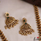 Grand Antique Nagas Lakshmi Motifs Haaram With Bead Drops LH2104 (Available In 2 Colors)