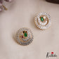 Trendy Peacock Motifs AD Stud Earrings E1101 (Available In 2 Colors)