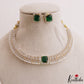 Sparkling Square Motifs CZ Victorian Hasli Choker NC3155 (Available In 3 Colors)