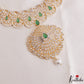 Classic Teardrop Motifs CZ Victorian Necklace NC3266 (Available In 2 Colors)