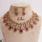Grand CZ Victorian Necklace with Pendant Drop NC2239 (available in 2 Colors)