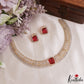Sparkling Square Motifs CZ Victorian Hasli Choker NC3155 (Available In 3 Colors)