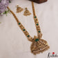Grand Antique Nagas Lakshmi Motifs Haaram With Bead Drops LH2104 (Available In 2 Colors)