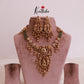 Elegant Floral Temple Necklace with Lakshmi Pendant NC1883