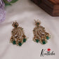 Classic CZ Peacock Triple Jhumkas E626 (Available in 3 Colours)