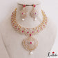 Classic Teardrop Motifs CZ Victorian Necklace NC3266 (Available In 2 Colors)