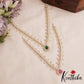 Elegant Leaf Motifs AD Victorian Necklace NC2901 (Available In 2 Colors)