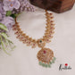 Royal Bridal AD Mango Design Necklace with Pastel Green Beads NC2320