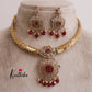 Pretty AD/Victorian Hasli Necklace Sets NC2021(Available in 2 colours)