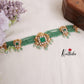 Beautiful Onyx Beads Emerald Charm Chocker NC2202