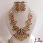 Gorgeous Antique Nagas Lakshmi Elephant Motifs Jadau Haaram With Pearl Drops LH2170
