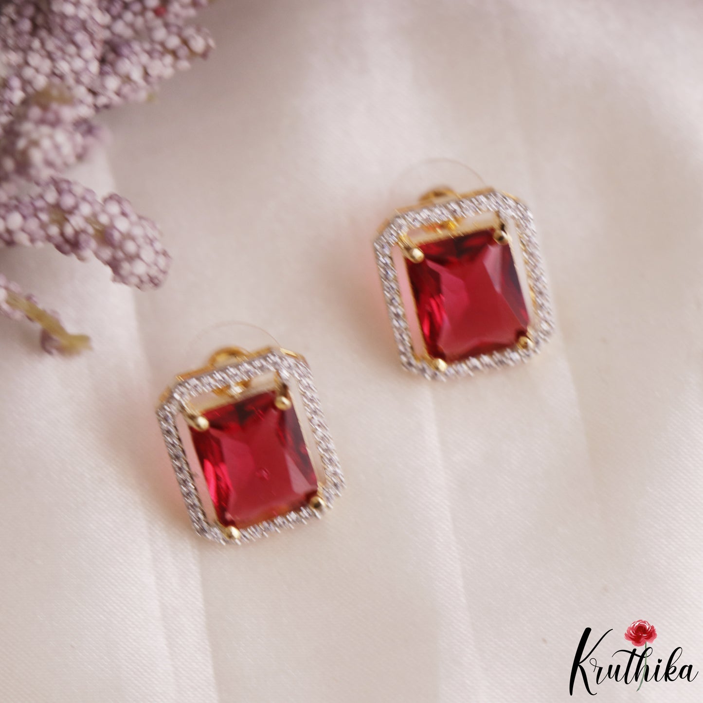 Sparkling Square Motifs CZ Victorian Hasli Choker NC3155 (Available In 3 Colors)