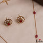 Elegant Floral Motifs Polki Victorian Pendant Chain Set LH2113 (Available In 3 Colors)