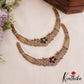 Sparkling AD Floral Peacock Motifs Victorian Hasli Choker NC2818 (Available In 2 Colors)