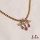 Simple Peacock Motifs AD Pendant Chain Set  NC2875