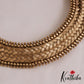 Beautiful Gold-Tone Matte-Finish Choker NC2862