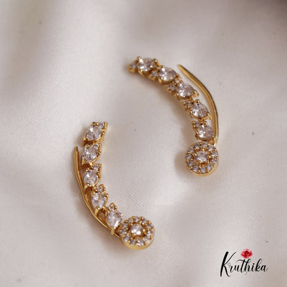 Gorgeous AD Stone Ear Climbers E781 (Available In 3 Colours)