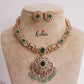 Trendy Ad/Victorian Hasli with Pastel Green Beads Drops NC2240