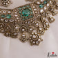 Classic Teardrop Motifs Polki CZ Victorian Choker NC3277