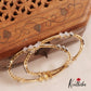 Trendy AD Geometric Sparkling Bangles B367 (Set of 2 Bangles)