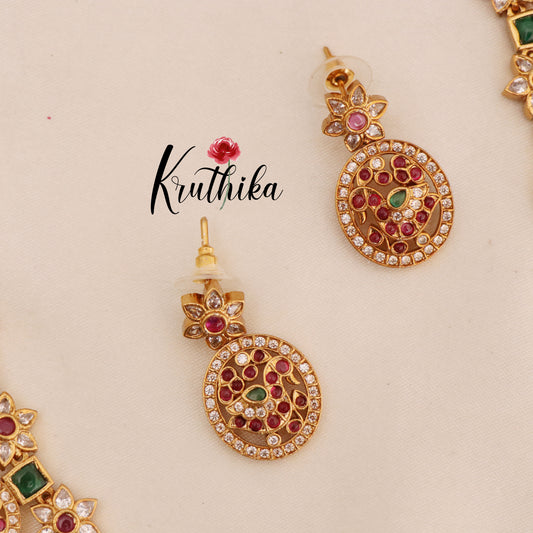 Premium Kempu Coin Haaram (Bottu maala)  LH590