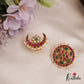Stunning Floral Motifs Chandra Surya Jadau Hair Ornaments J363