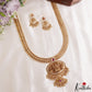 Gorgeous Antique Nagas Lakshmi Motifs Temple Haaram With Pearl Bead Drops LH2206 (Available In 2 Colors)