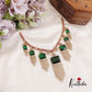 Stunning Floral Geometric Victorian Necklace NC2656