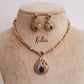 Simple AD/Victorian Pendant Hasli Necklace NC2243 (Available in 3 Colors)
