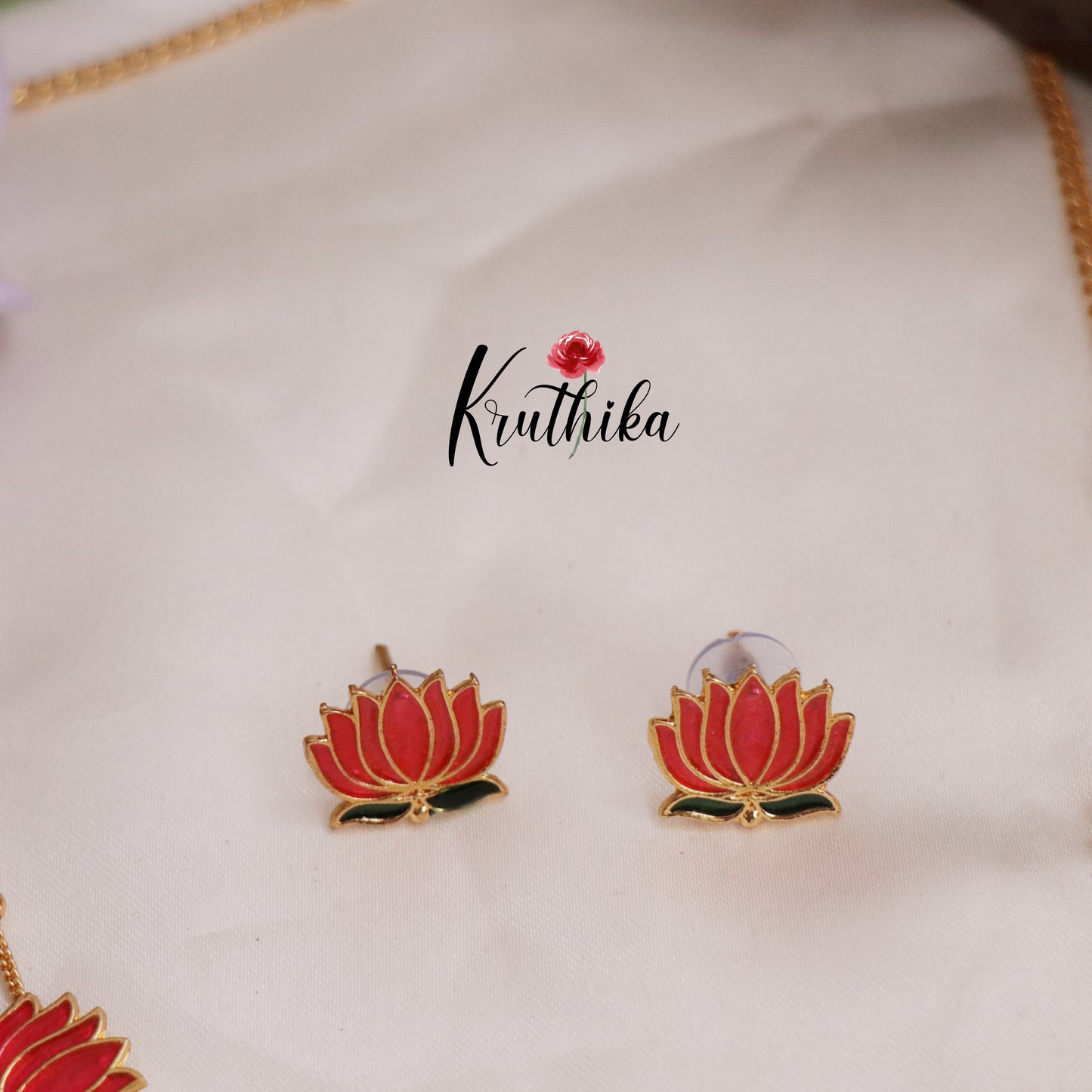 Budget Friendly Simple Lotus Necklace NC2294 (Available in 2 Colors)