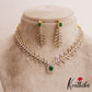 Elegant Leaf Motifs AD Victorian Necklace NC2901 (Available In 2 Colors)