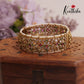 Radiant CZ Floral Openable Kada Bangle B369