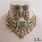 Classic Teardrop Motifs Polki CZ Victorian Choker NC3277
