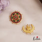 Stunning Floral Motifs Chandra Surya Jadau Hair Ornaments J363