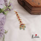 Gorgeous Jadau Lotus  Maang Tikka with Pastel Green Beads MT289