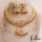 Traditional Antique Lakshmi Peacock Motifs AD Kasu Necklace NC2848