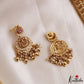 Gorgeous Antique Nagas Lakshmi Motifs Temple Haaram With Pearl Bead Drops LH2206 (Available In 2 Colors)