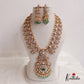Royal Polki Emerald Statement Haaram with Earrings LH2016